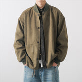Vintage Suede Loose Mens Casual Jacket